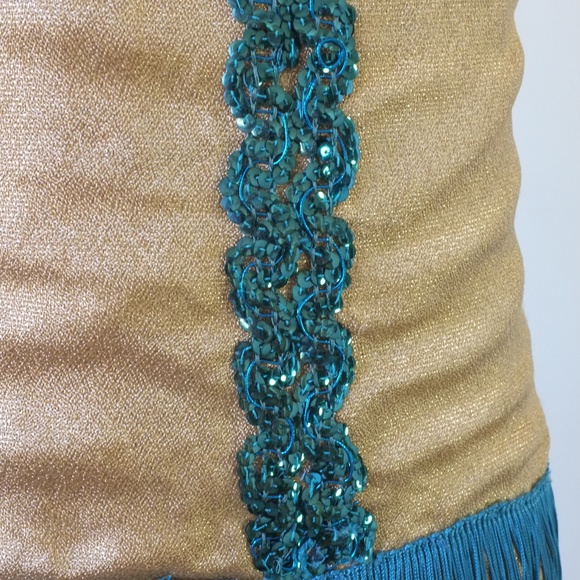 vintage flapper dress | 60s fringed flapper dress - Picture 14 of 16